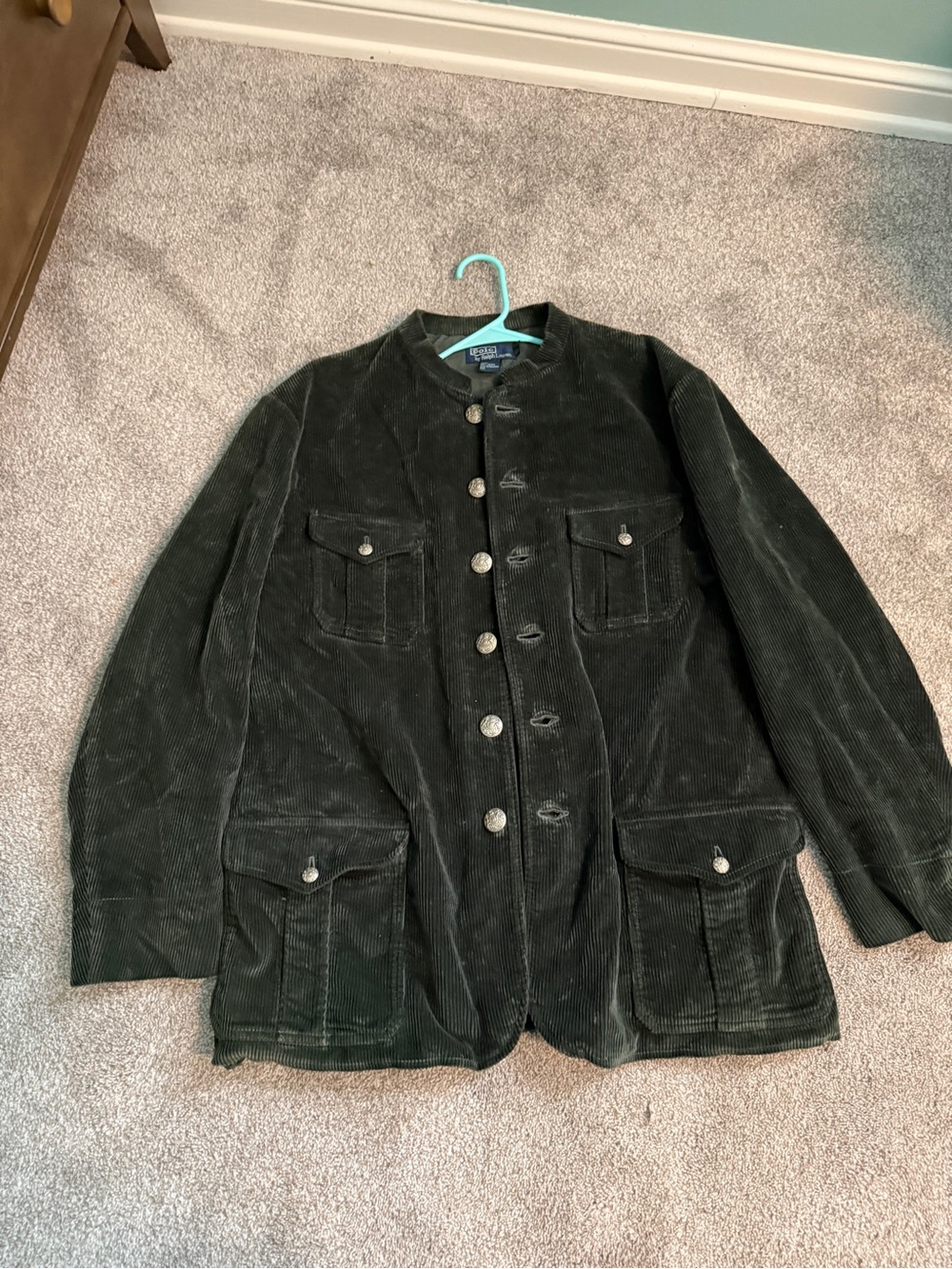 Men’s Ralph Lauren Polo Green Corduroy Button Jacket